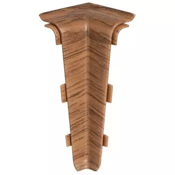 Угол внутренний для плинтуса ПВХ Arbiton Indo 12 Дуб Темный 2 штуки