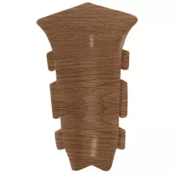 Угол внутренний для плинтуса ПВХ Ideal Элит Е67-В 206 Дуб коньячный