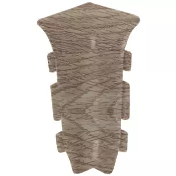 Угол внутренний для плинтуса ПВХ Ideal Элит Е67-В 211 Дуб рустик