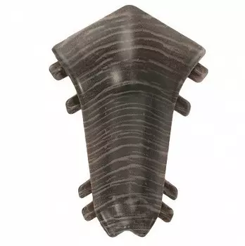 Угол внутренний для плинтуса ПВХ Ideal Комфорт К55-В 209 дуб Мореный 1 штука