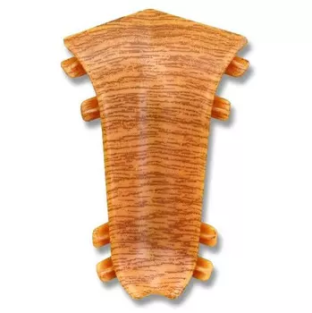 Угол внутренний для плинтуса ПВХ Ideal Комфорт К55-В 206 Дуб Коньячный 1 штука