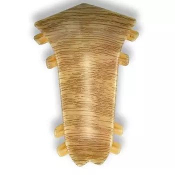 Угол внутренний для плинтуса ПВХ Ideal Комфорт К55-В 216 Дуб Сафари 1 штука