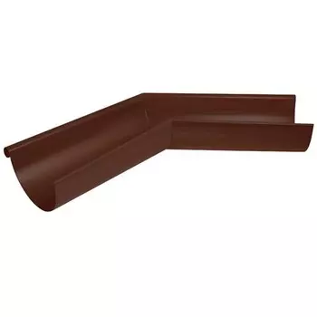 Угол желоба Aquasystem D125/90 мм внешний 135 градусов RAL 8017 коричневый