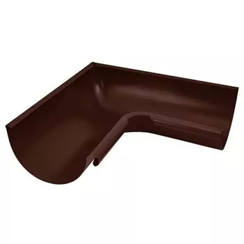 Угол желоба Aquasystem D125/90 мм внутренний 90 градусов RAL 8017 коричневый