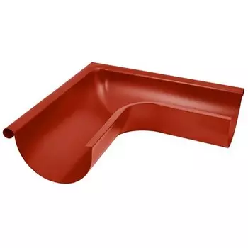 Угол желоба Aquasystem D150/100 мм внешний 90 градусов RR 29 красный