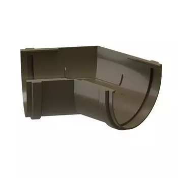 Угол желоба Docke Premium ПВХ D120/85 мм универсальный 135 градусов каштан