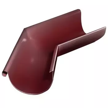 Угол желоба Grand Line D125/90 мм внешний 135 градусов RAL 3005 красный