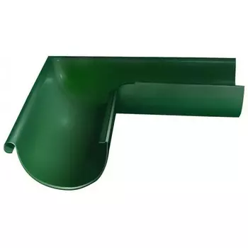 Угол желоба Grand Line D125/90 мм внешний 90 градусов RAL 9005 черный