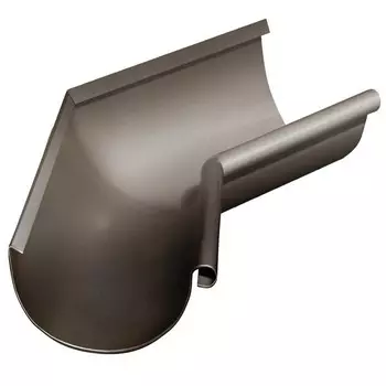 Угол желоба Grand Line D125/90 мм внутренний 135 градусов RR 32 темно-коричневый