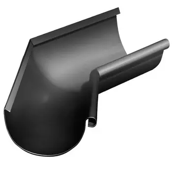 Угол желоба Grand Line D125/90 мм внутренний 135 градусов RAL 9005 черный