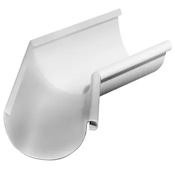 Угол желоба Grand Line D125/90 мм внутренний 135 градусов RAL 9003 белый