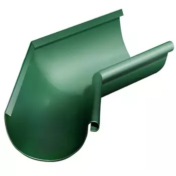 Угол желоба Grand Line D125/90 мм внутренний 135 градусов RAL 6005 зеленый