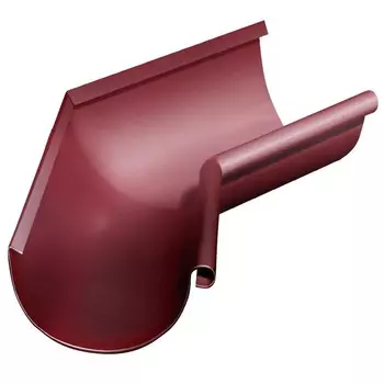 Угол желоба Grand Line D125/90 мм внутренний 135 градусов RAL 3005 красный