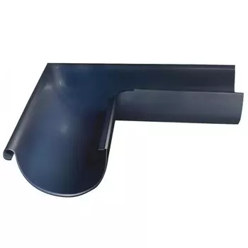 Угол желоба Grand Line D125/90 мм внешний 90 градусов RAL 7024 серый