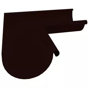 Угол желоба Grand Line D150/100 мм внешний 90 градусов RR 32 темно-коричневый