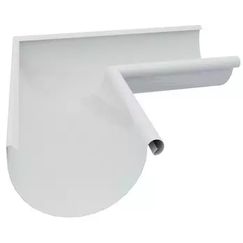 Угол желоба Grand Line D150/100 мм внешний 90 градусов RAL 9003 белый