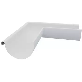 Угол желоба Grand Line D150/100 мм внутренний 90 градусов RAL 9003 белый