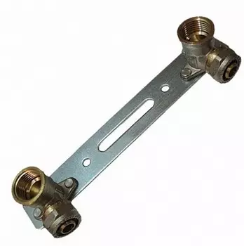 Уголки на планке CTM CLWP1612 для крепления смесителей 16 мм 1/2 дюйма с внутренней резьбой