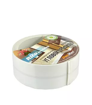 Уголок гибкий ПВХ белый 20х20х3000 мм