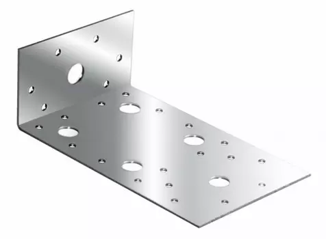 Уголок крепежный ассиметричный KUAS 130х50х65х2 мм