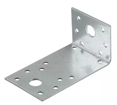 Уголок крепежный оцинкованный 45х95х55х2 мм