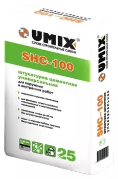 Umix SHC-100, 25 кг, Штукатурка цементная