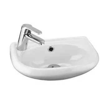 Умывальник подвесной Бриз 40 смеситель с левой стороны белый Santek 1.WH11.0.442