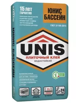 Unis Бассейн, 25 кг, Клей для плитки