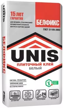 Unis Белфикс, 25 кг, Клей для плитки