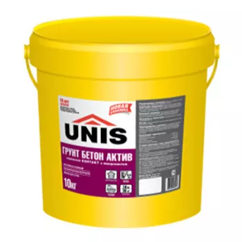 Unis Бетон Актив, 10 кг, Грунтовка для бетона