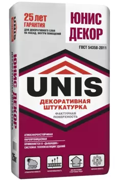 Unis Декор, 25 кг, Штукатурка декоративная