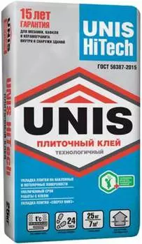 Unis HiTech, 25 кг, Клей для плитки