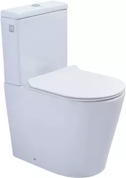 Унитаз-компакт Aquanet Tavr BL-103N-TPT безободковый с крышкой-сиденьем микролифт Slim