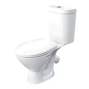 Унитаз-компакт Cersanit Mito Best с косым выпуском c сиденьем полипропилен