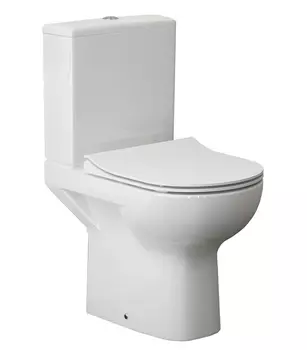 Унитаз-компакт Cersanit Street fusion new clean on безободковый с сиденьем