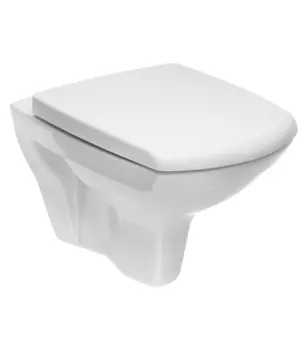 Унитаз подвесной Cersanit Carina Clean On безободковый с сиденьем