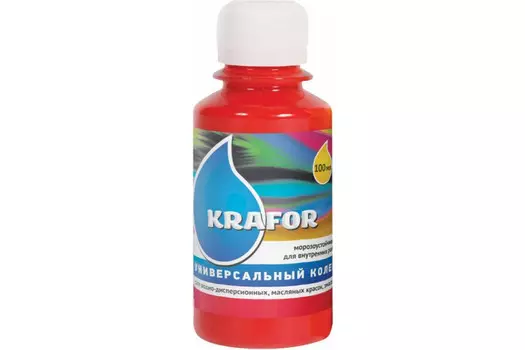 Универсальный колер Krafor № 7 алый 0.1 л