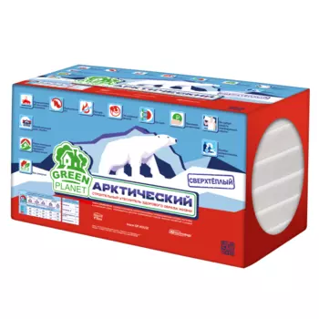 Утеплитель Green Planet Арктический 1000х600х100 мм 6 плит