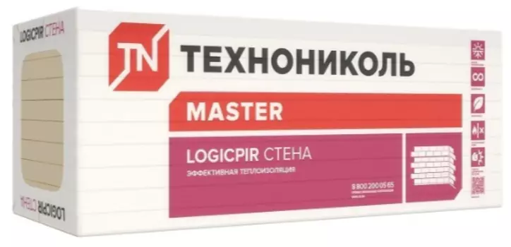 Утеплитель Технониколь Logicpir L Стена 1185х585х50 мм 5 плит