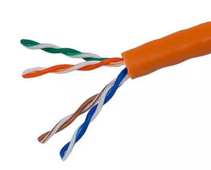 UTPнг LSZH 2х2 AWG 24 Cat 5e, Кабель сетевой (витая пара)