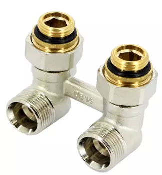 Узел для радиатора Rehau с нижней подводкой НР-НР 1/2"-3/4"