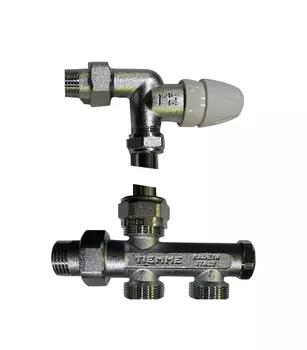 Узел нижнего подключения в сборе Tiemme однотрубная система 1/2" наршхМ24 нарш