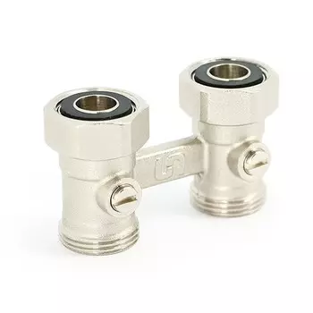 Узел прямой НВ радиаторный Uni-Fitt 192N3000 3/4"х3/4" ЕК со встроенными кранами