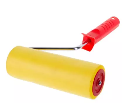 Валик 175 мм, резиновый прижимной с рукояткой