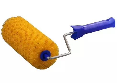 Валик 240 мм, структурный поролоновый с рукояткой