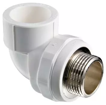 Valtec 20х1/2″ наружная резьба, Уголок полипропиленовый комбинированный