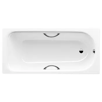 Ванна стальная Kaldewei Saniform Plus Star 336 170x75 см белая с отверстиями под ручки и покрытием Anti-Slip и Easy-Clean