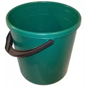 Ведро мерное пластмассовое 21-302 КГ2547 4015 (зеленое), 15 л