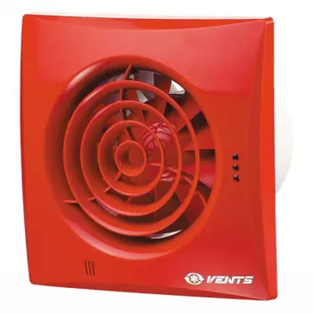 Вентс Квайт 150 мм, Вентилятор вытяжной (красный)
