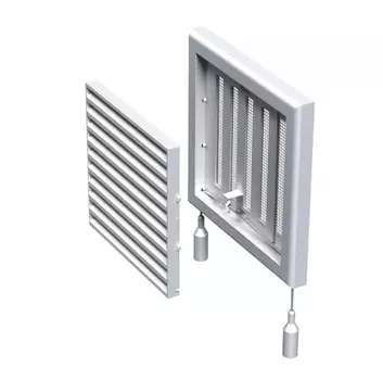 Вентс МВ 100 Рc 154х154 мм, Решетка вентиляционная приточно-вытяжная (белая)